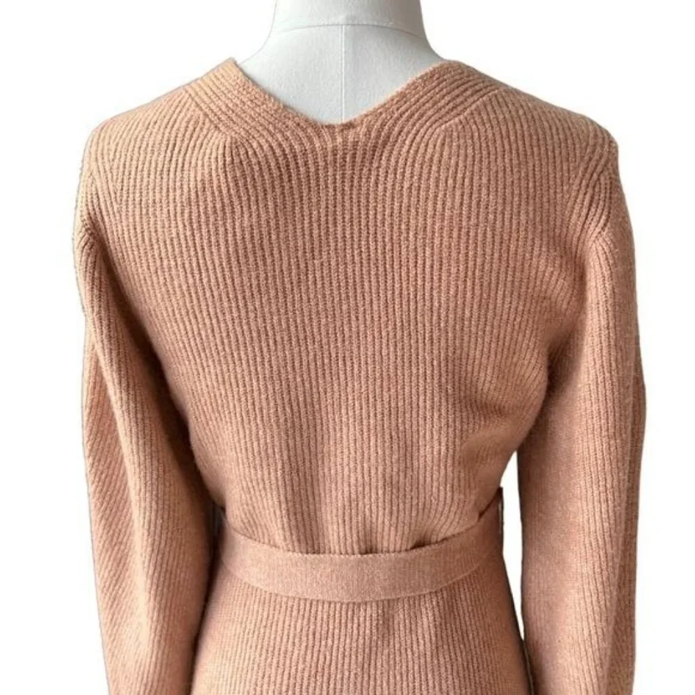 Free People Sienna Wrap Dress in Cocoa Size Small NWT